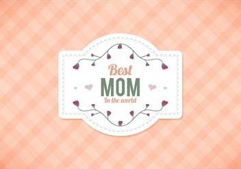 Free Vector Moms Peach Gingham Background - vector gratuit #390587